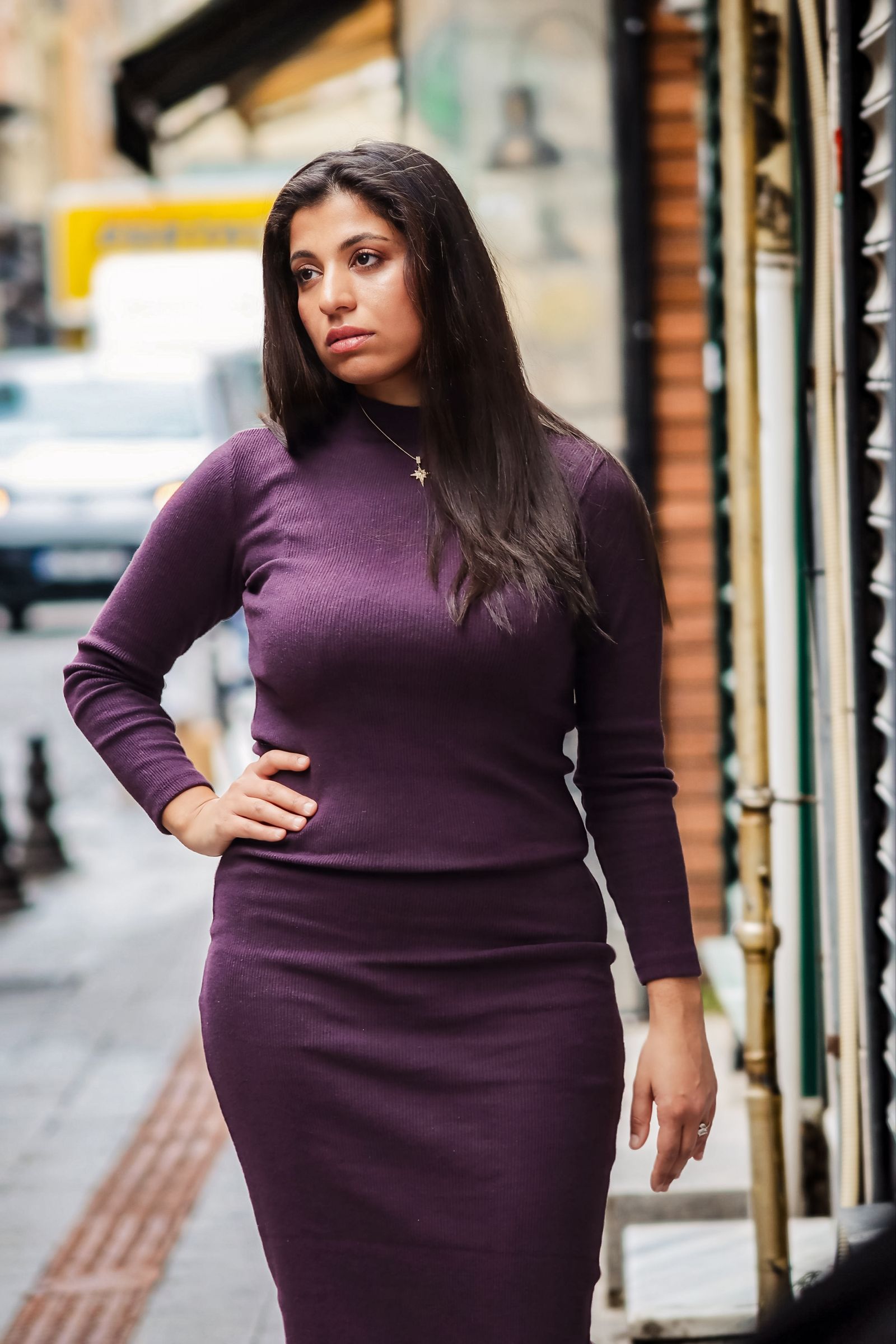 Catégorie Robes — robe midi prune